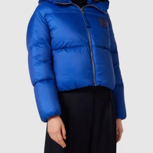 Tommy Hilfiger Daunenjacke Mit Label-Detail – Metallic Blau 13