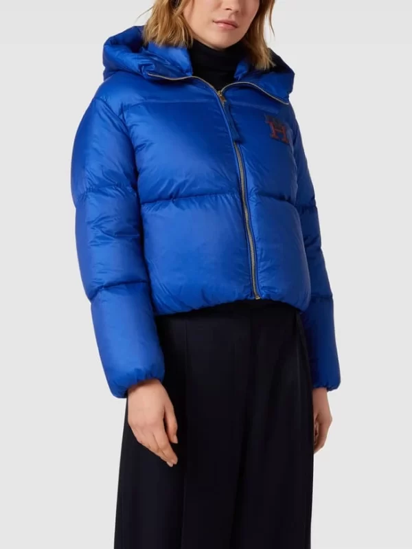 Tommy Hilfiger Daunenjacke Mit Label-Detail – Metallic Blau 5