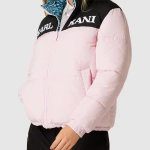 KARL KANI Steppjacke Mit Label-Stitching Modell ‘RETRO’ – Rosa 14
