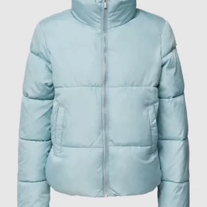 Vila Steppjacke Mit Stehkragen – Bleu Meliert 9