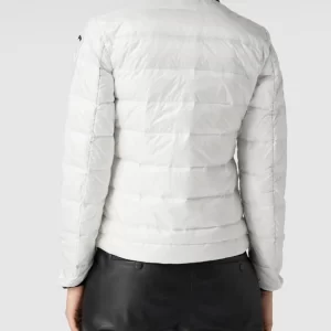 Blauer Usa Daunenjacke Mit Brand-Detail – Weiß 15