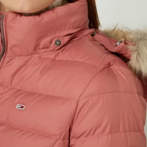 Tommy Jeans Daunenjacke Mit Webpelz – Altrosa 12