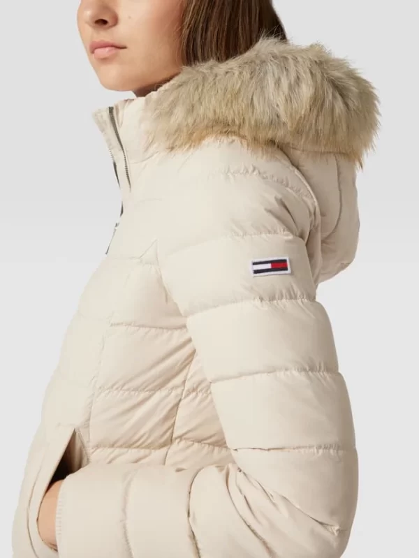 Tommy Jeans Steppjacke Mit Brand-Stitching Modell ‘BASIC HOODED DOWN JACKET’ – Sand 4