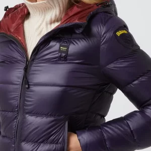 Blauer Usa Daunenjacke Mit Kapuze – Marineblau 11