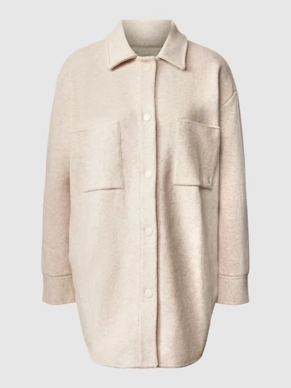 Armedangels Hemdjacke Mit Umlegekragen Modell ‘ALMARAA’ – Sand Meliert 3