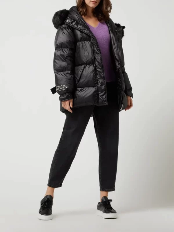 Miss Sixty Daunenjacke Mit Kunstfell – Schwarz 1
