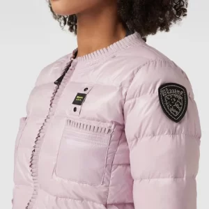 Blauer Usa Daunenjacke In Stepp-Optik – Flieder 11