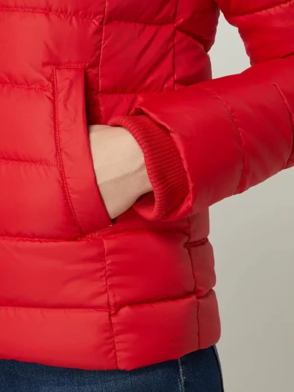 Tommy Jeans Daunenjacke Mit Webpelz – Rot 6