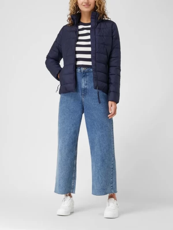 Tom Tailor Steppjacke Mit Stehkragen – Marineblau 1