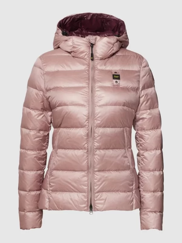 Blauer Usa Daunenjacke Mit Kapuze – Altrosa 3