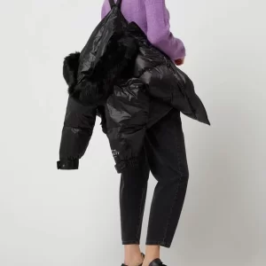 Miss Sixty Daunenjacke Mit Kunstfell – Schwarz 18