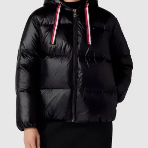 Tommy Hilfiger Daunenjacke Mit Kapuze – Schwarz 13