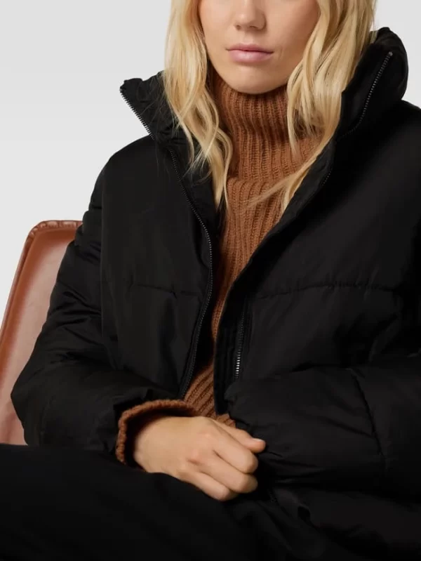Vila Steppjacke Mit Stehkragen – Schwarz 4