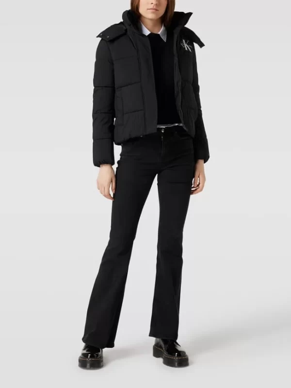 Calvin Klein Jeans Steppjacke Mit Abnehmbarer Kapuze – Schwarz 1