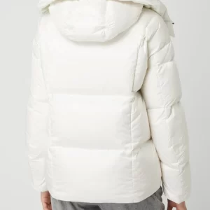 Blauer Usa Daunenjacke Mit Kapuze – Weiß 15