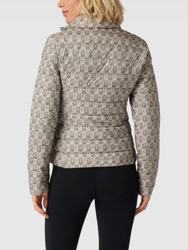 Guess Activewear Steppjacke Mit Allover-Muster Modell ‘EIREEN’ – Hellgrau 6