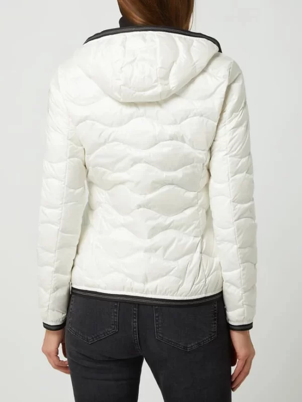 Blauer Usa Daunenjacke Mit Kapuze – Weiß 6
