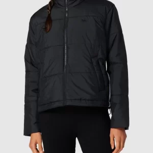 Adidas Originals Steppjacke Mit Kontraststreifen – Schwarz 13