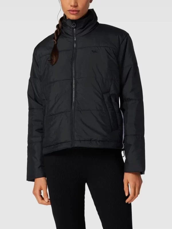 Adidas Originals Steppjacke Mit Kontraststreifen – Schwarz 5