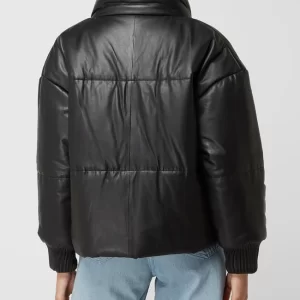 Studio AR Steppjacke Aus Leder Modell ‘Mariana’ – Schwarz 15