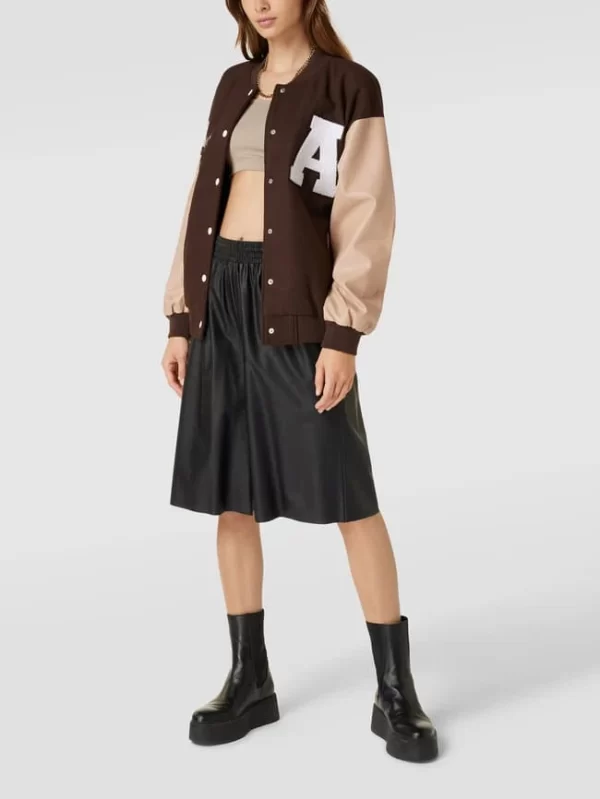 Only College-Jacke Mit Motiv-Print – Dunkelbraun 1