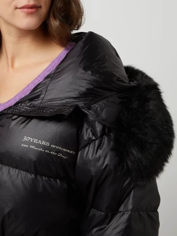 Miss Sixty Daunenjacke Mit Kunstfell – Schwarz 4