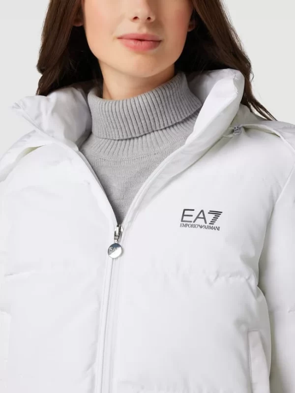 EA7 Emporio Armani Steppjacke Mit Label-Print Modell ‘GIUBOTTO’ – Offwhite 4