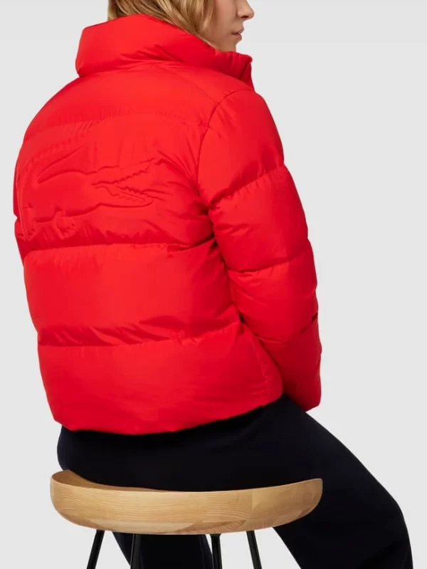 Lacoste Daunenjacke Mit Label-Detail – Rot 4