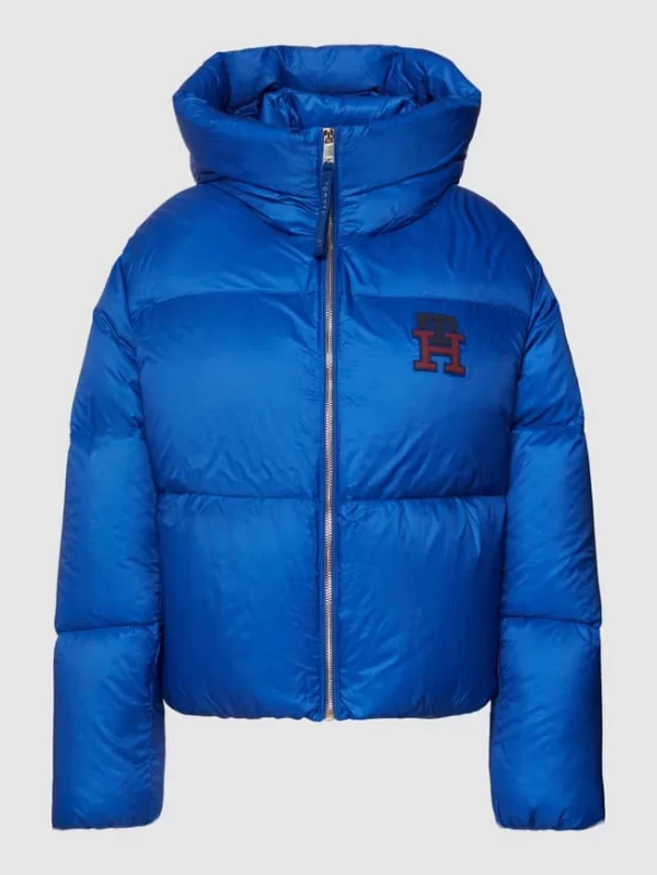 Tommy Hilfiger Daunenjacke Mit Label-Detail – Metallic Blau 3