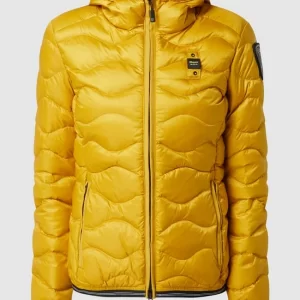 Blauer Usa Daunenjacke Mit Kapuze – Gelb 9