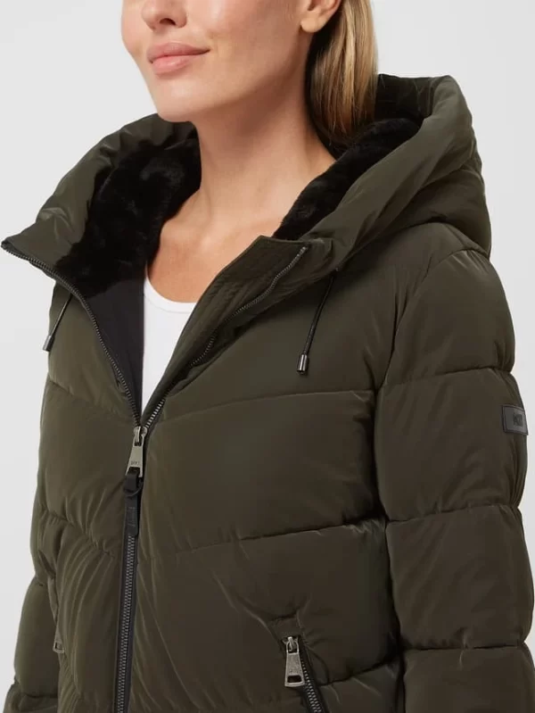 DKNY Steppjacke Mit Kapuze – Khaki 4