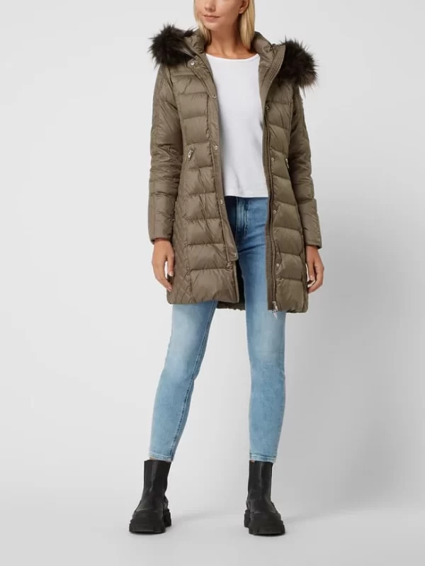 ROCKANDBLUE Daunenjacke Mit Webpelz Modell ‘Beam’ – Taupe 1