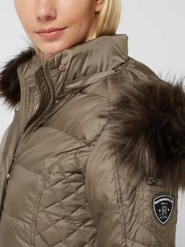 ROCKANDBLUE Daunenjacke Mit Webpelz Modell ‘Beam’ – Taupe 4