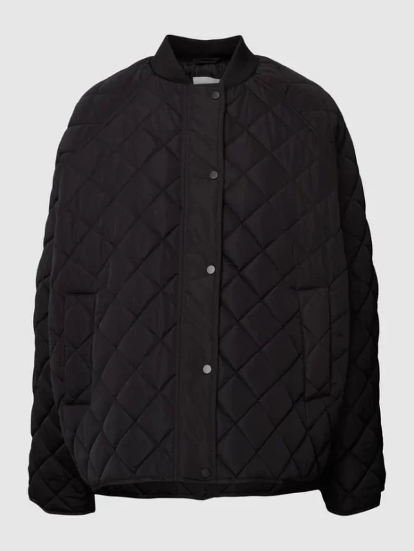 Jake*s Casual Steppjacke Mit Stehkragen – Schwarz 3
