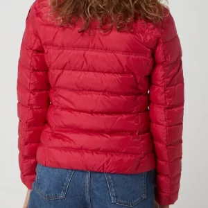Blauer Usa Daunenjacke Mit Stehkragen – Pink 15