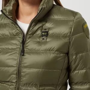 Blauer Usa Daunenjacke Mit Stehkragen – Olivgrün 11