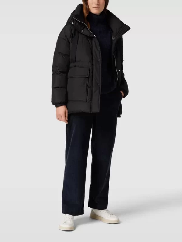 Marc O’Polo Oversized Daunenjacke Mit Stehkragen – Schwarz 1