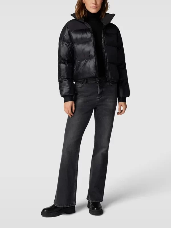 No.1 Como Steppjacke Mit Label-Print Modell ‘KATIE’ – Schwarz 1