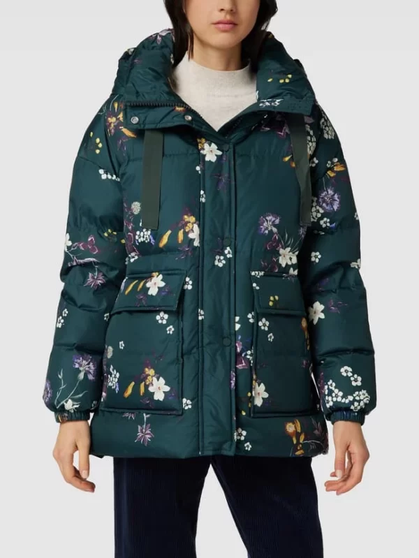 Marc O’Polo Daunenjacke Mit Floralem Muster – Dunkelgrün 5