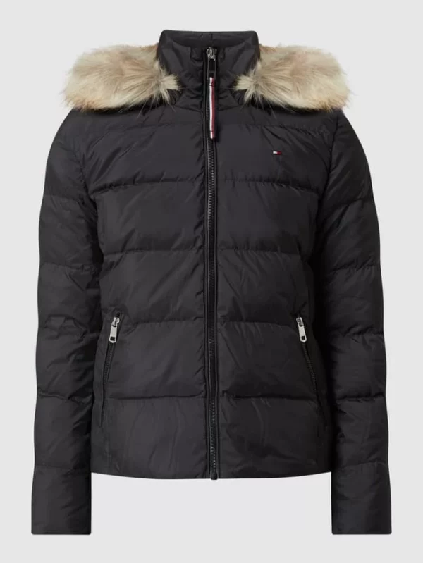 Tommy Hilfiger Daunenjacke Mit Webpelz – Schwarz 3