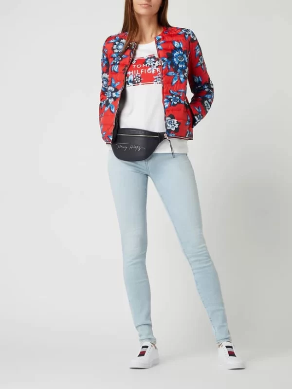 Tommy Hilfiger Daunenjacke Mit Stehkragen – Wasserabweisend – Rot 1