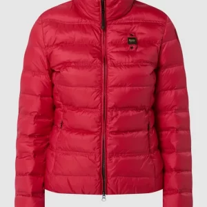 Blauer Usa Daunenjacke Mit Stehkragen – Pink 9