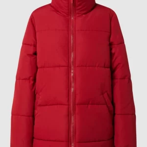 Vila Oversized Steppjacke Mit Stehkragen Modell ‘Vitrust’ – Wattiert – Dunkelrot 9