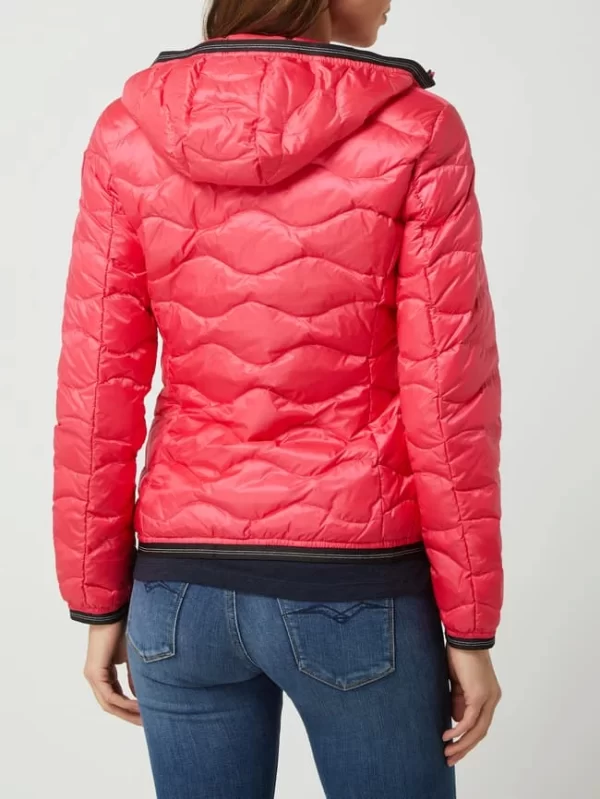 Blauer Usa Daunenjacke Mit Kapuze – Pink 6