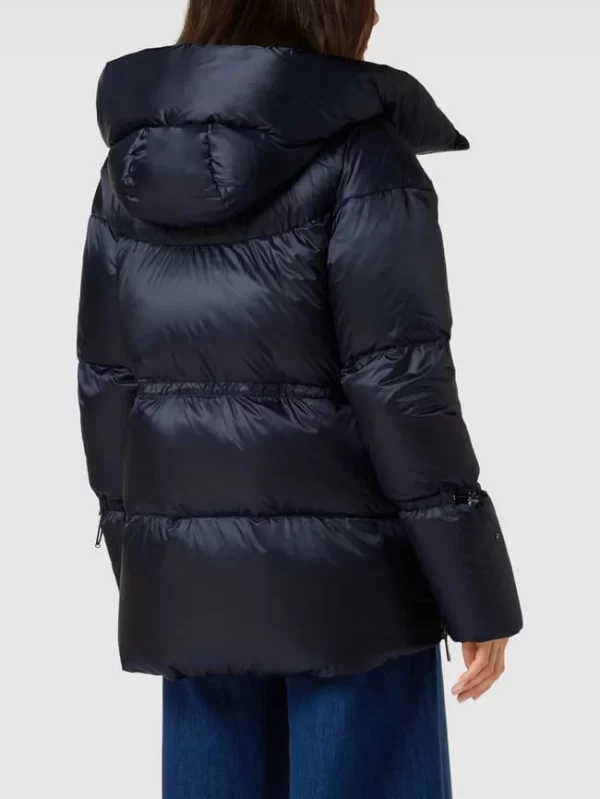 Windsor Daunenjacke Mit Label-Details – Marineblau 6
