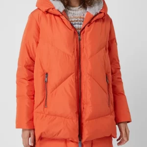 White Label Daunenjacke Mit Kapuze – Rostrot 13