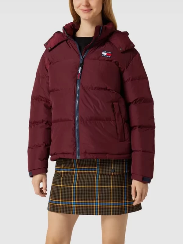 Tommy Jeans Daunenjacke Mit Label-Patch Modell ‘Alaska’ – Bordeaux Rot 5