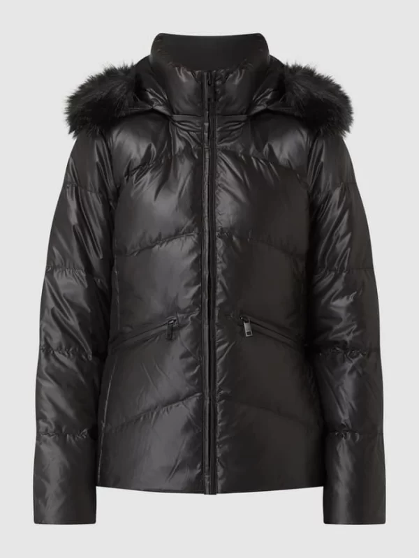 Calvin Klein Womenswear Daunenjacke Mit Abnehmbarer Kapuze – Schwarz 3