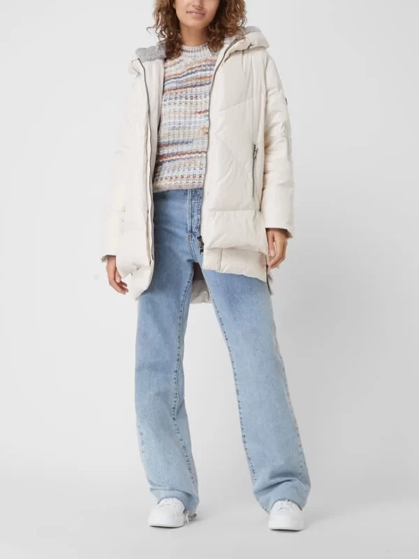 White Label Daunenjacke Mit Kapuze – Sand 1