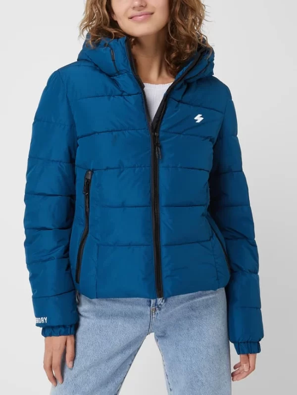 Superdry Steppjacke Mit Label-Stitching Modell ‘SPIRIT’ – Petrol 5
